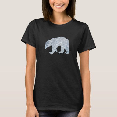 Bear Ice Melting Bear Nature Animal Welfare T_Shirt