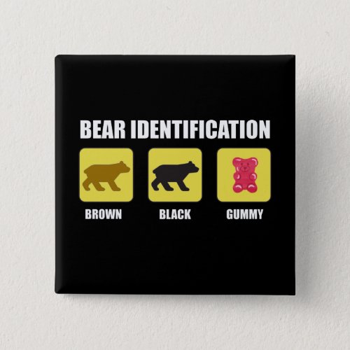 Bear Identification Funny Button