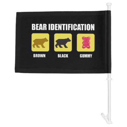 Bear Identification Funny Car Flag