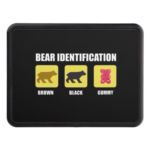 Bear Identification Funny Hitch Cover