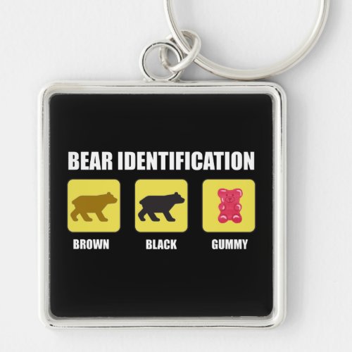 Bear Identification Funny Keychain