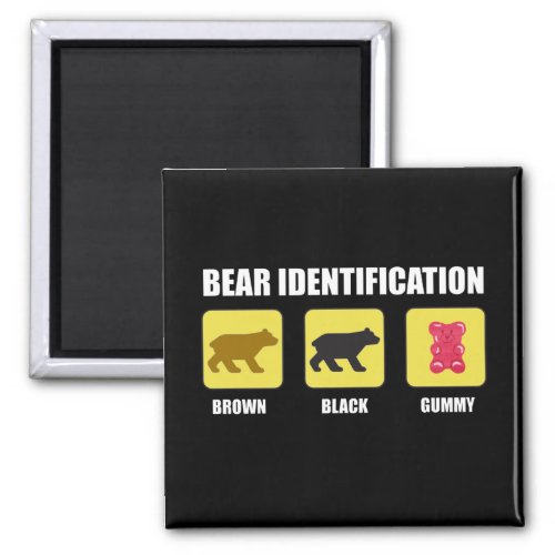 Bear Identification Funny Magnet