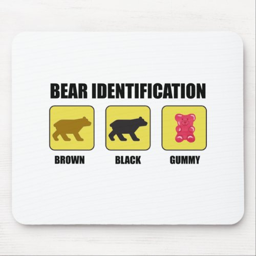 Bear Identification Funny Mouse Pad