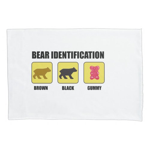 Bear Identification Funny Pillow Case
