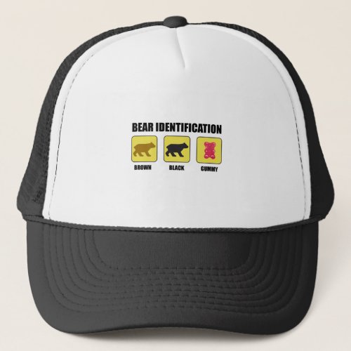 Bear Identification Funny Trucker Hat