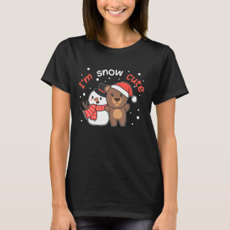 Bear I'm Snow Cute Snowman Snow Pun T-Shirt