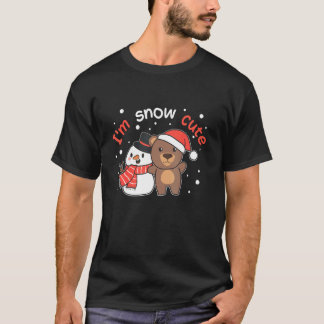 Bear I'm Snow Cute Snowman Snow Pun T-Shirt