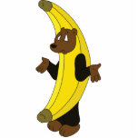 Bear in Banana Suit Cutout<br><div class="desc">Genetically, we're all half bananas. This statue is the reminder that life is often silly and random. Makes for a great conversation piece and has an adequate amount of surface area to gather nearby bothersome dust for your convenience.</div>
