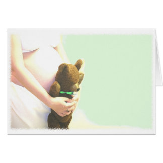 Bear in Big Green Ribbon Cards