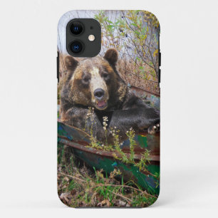 Bear in Boat iPhone 11 Case