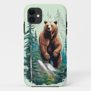 Bear in Forest Nature Lover iPhone 11 Case