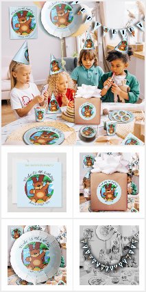 Bear in Grassland Kids Birthday Suite