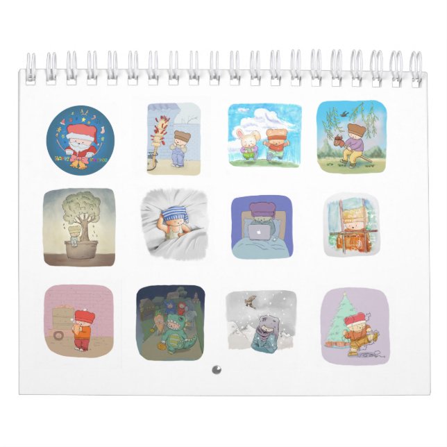 Bear in Hat 2016 Calendar (Cover)