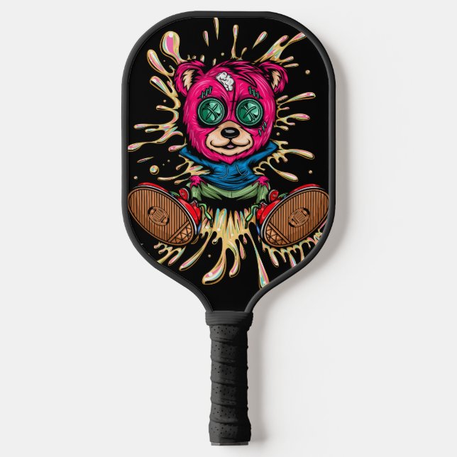 Bear In Honey Pickleball Paddle (Front)