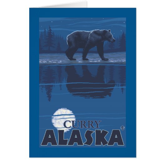 Bear in Moonlight - Curry, Alaska (Front)