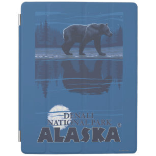 Bear in Moonlight - Denali National Park, Alaska iPad Smart Cover