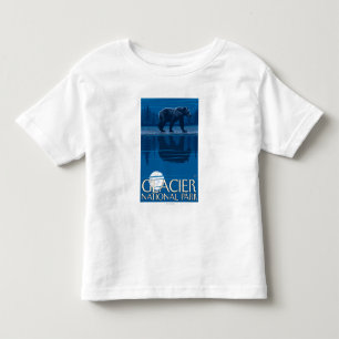 Bear in Moonlight - Glacier National Park, MT Toddler T-shirt