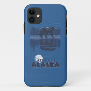 Bear in Moonlight - Latouche, Alaska iPhone 11 Case