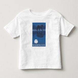 Bear in Moonlight - Mount Adams, Washington Toddler T-shirt