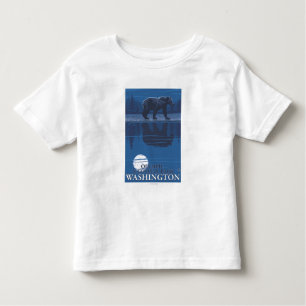 Bear in Moonlight - Olympic National Park, WA Toddler T-shirt