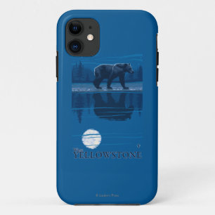 Bear in Moonlight - West Yellowstone, Montana iPhone 11 Case