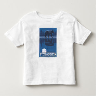 Bear in Moonlight - Yellowstone National Park Toddler T-shirt