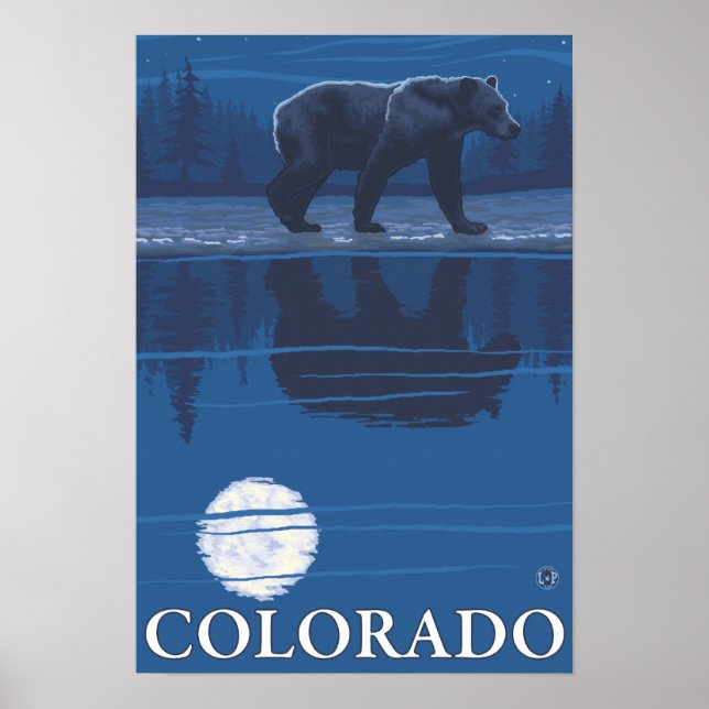 Bear in MoonlightColorado Poster (Front)