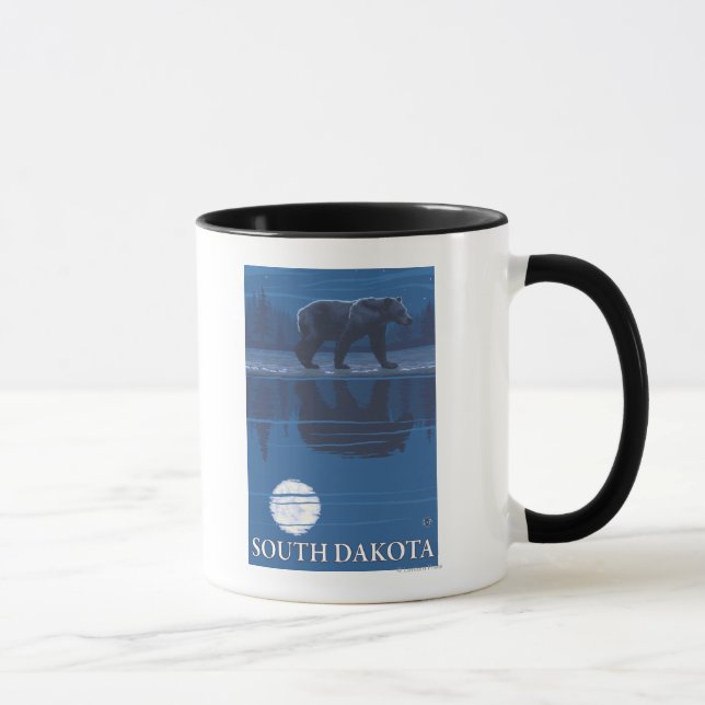 Bear in MoonlightSouth Dakota Mug (Right)