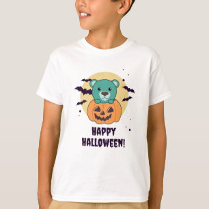 Bear In Pumpkin Sweet Bears Happy Halloween T-Shirt