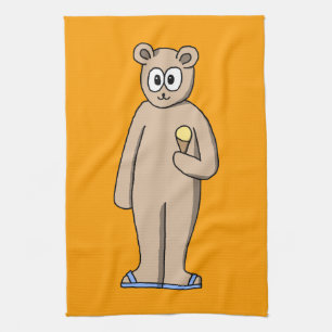 Bear in Summer. Kitchen Towel
