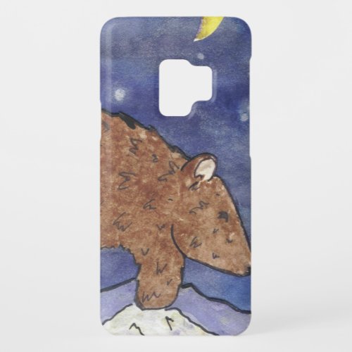 bear in the moon light Case_Mate samsung galaxy s9 case