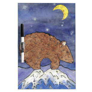 bear in the moon light Dry-Erase board