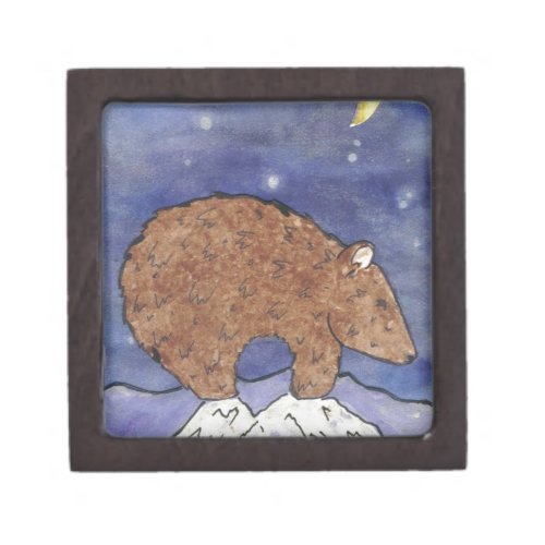 bear in the moon light jewelry box