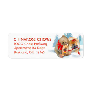 BEAR-ING GIFTS CHOW Address Labels Customize