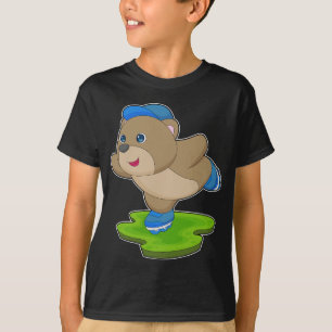 Bear Inline skating Roller skates T-Shirt