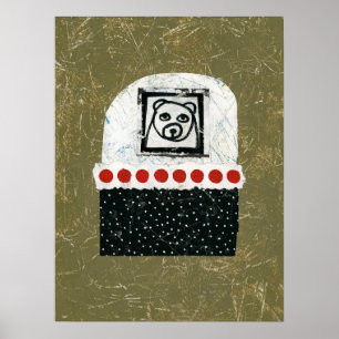 Bear Is Tired Poster Wall Art
