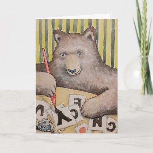 Bear it in Mind Holiday Card