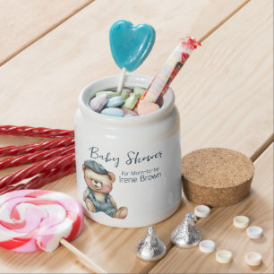 Bear Jean Baby Shower Theme Candy Jar
