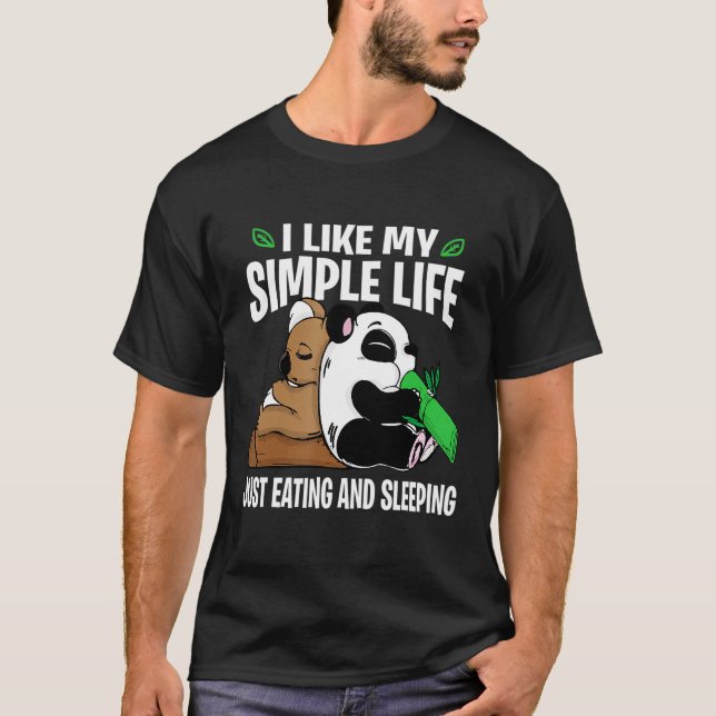 Bear Koala Lazy Sleeping Eating Couch T-Shirt (Front)