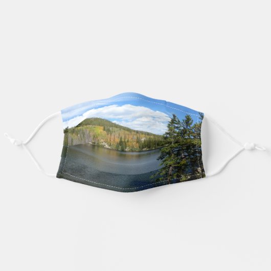 Bear Lake at Rocky Mountain National Park Adult Cloth Face Mask (Front, Unfolded)