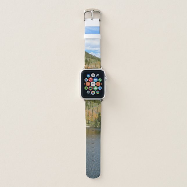 Bear Lake at Rocky Mountain National Park Apple Watch Band (Front)