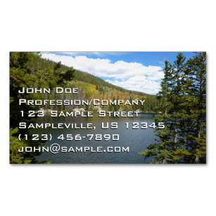 Bear Lake at Rocky Mountain National Park Business Card Magnet