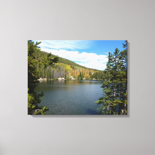 Bear Lake at Rocky Mountain National Park Canvas Print (Front)
