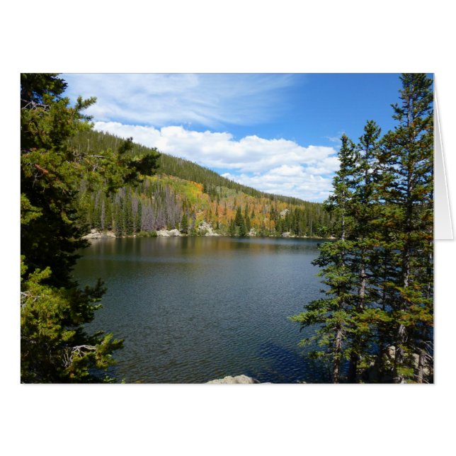 Bear Lake at Rocky Mountain National Park Card (Front Horizontal)