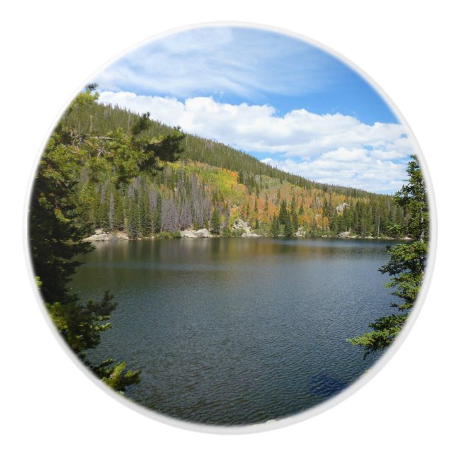 Bear Lake at Rocky Mountain National Park Ceramic Knob (Front)