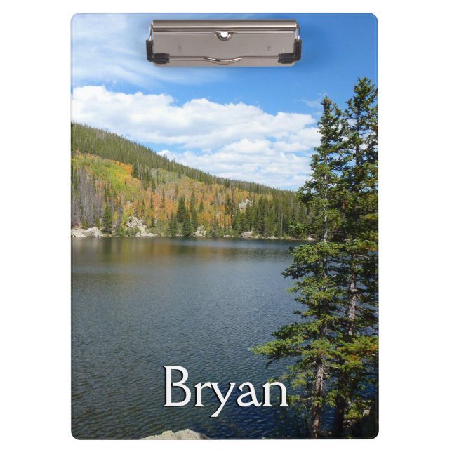 Bear Lake at Rocky Mountain National Park Clipboard (Front)