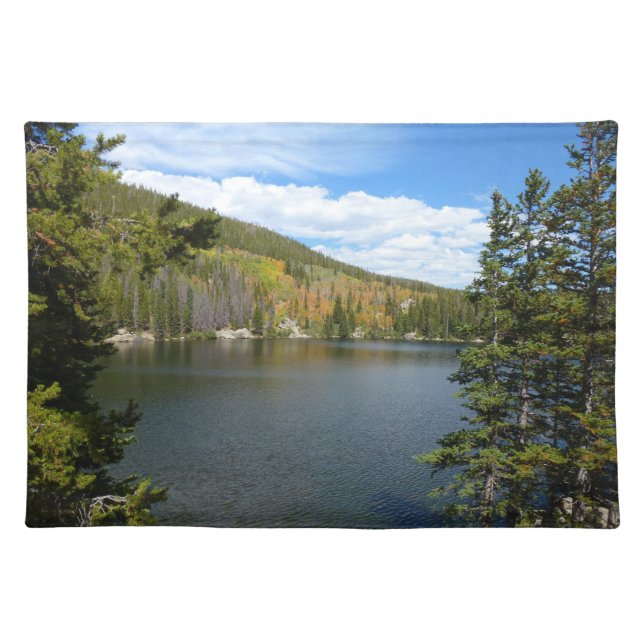 Bear Lake at Rocky Mountain National Park Cloth Placemat (Front)