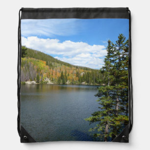 Bear Lake at Rocky Mountain National Park Drawstring Bag