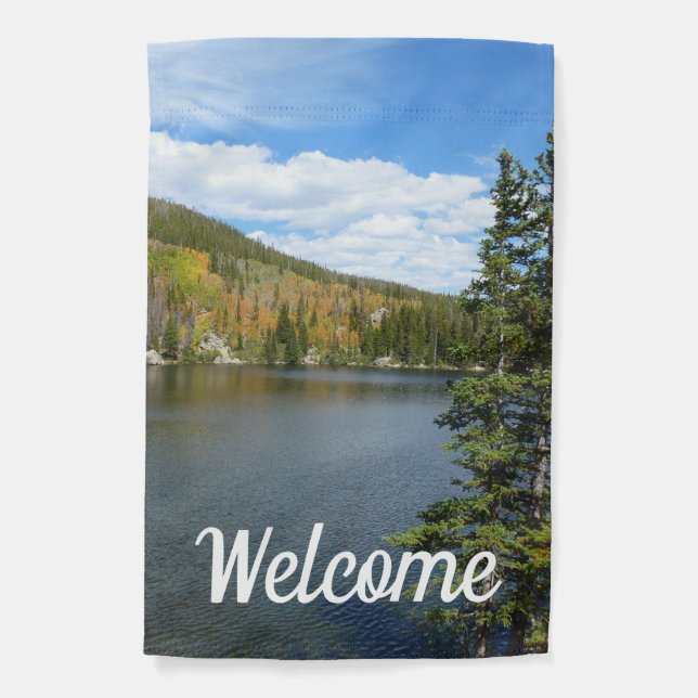 Bear Lake at Rocky Mountain National Park Garden Flag (Front)