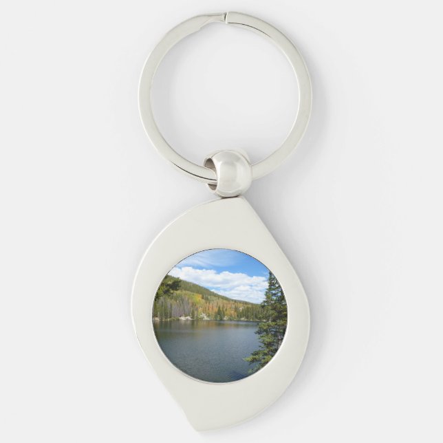 Bear Lake at Rocky Mountain National Park Keychain (Front)